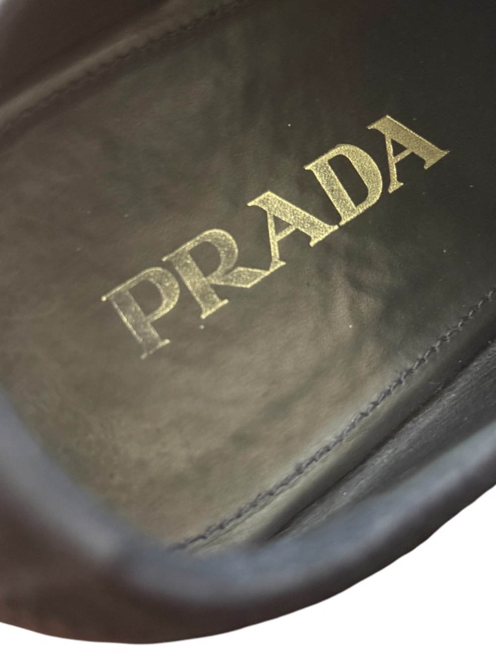 PRADA - BLUE TAN SUEDE LEATHER ESPADRILLES OXFORD DRESS SHOES - Picture 11 of 12